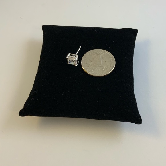 1ct Asscher Cut Earrings - Picture 7 of 12